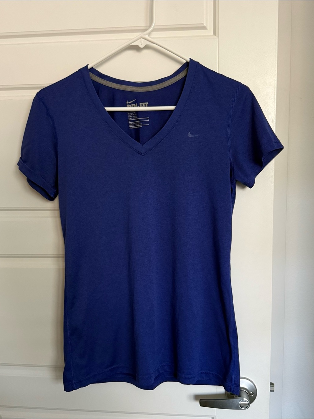 Nike Women’s Dri-Fit V-Neck Tee - Blue